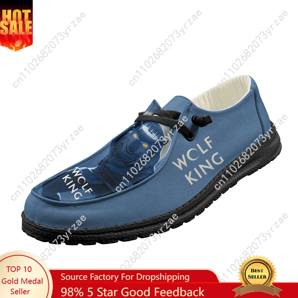 

Wolf King Casual Shoes Mens Womens Flat Footwear Indoor Outdoor Lightweight Shoe Fashion Popular Patterns Sneaker Custom Shoes