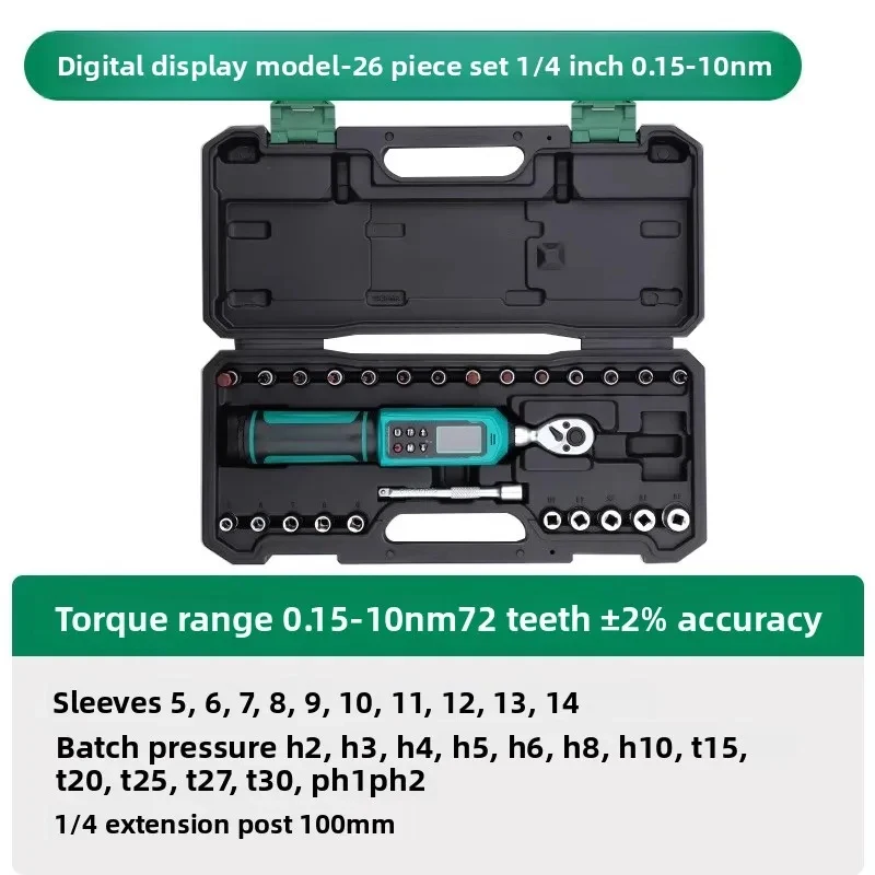 Digital Torque Wrench Electronic High Precision Torque Tester for Motorcycle Spark Plug Auto Repair Tool