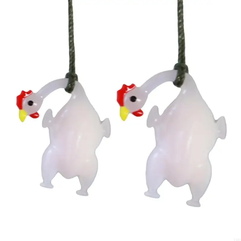 D5BE Car Playful Heat Activated Duck Keychain With Color Shifting Feature For Mirror