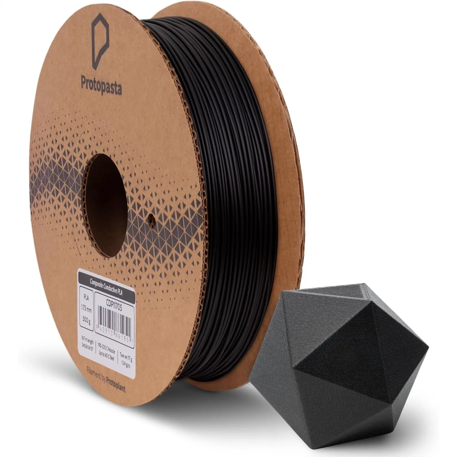 

Conductive PLA Filament 1.75mm for Electronic Prototyping, Electrically Conductive Composite Black PLA 3D Printer Filament with
