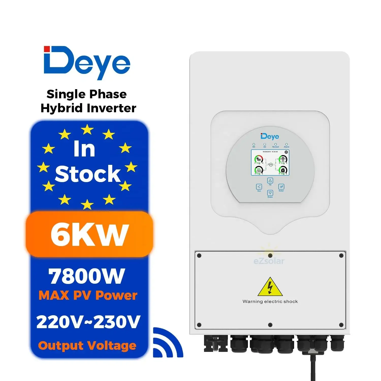 

Quick Installation Deye 6 Kw Hybrid Inverters In Stock Sun6K-SG03LP1-EU 6 Kva Solar Inverter 6000W Hybrid Solar Inverter