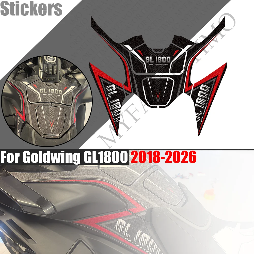 For Honda Goldwing GL1800 F6B 2018-2026 Matte Anti-slip Tank Pad Tour Fairing Fender Gas Protection Stickers Decals Accessories