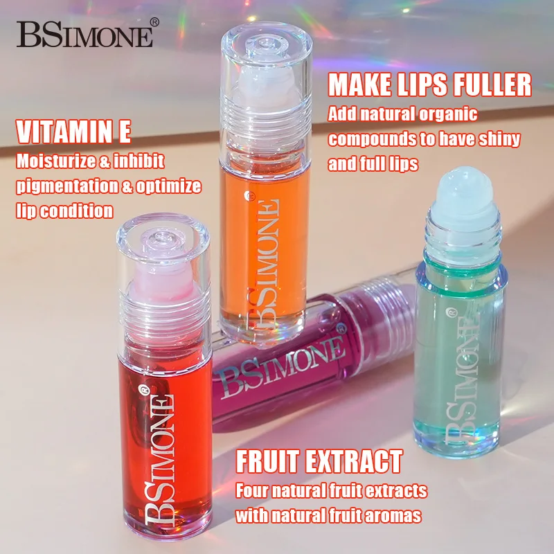 保湿クリアリップグロス、VE、フルーツフレーバーリップオイル、トランスルーセントリップオイル、ティントリップオイル