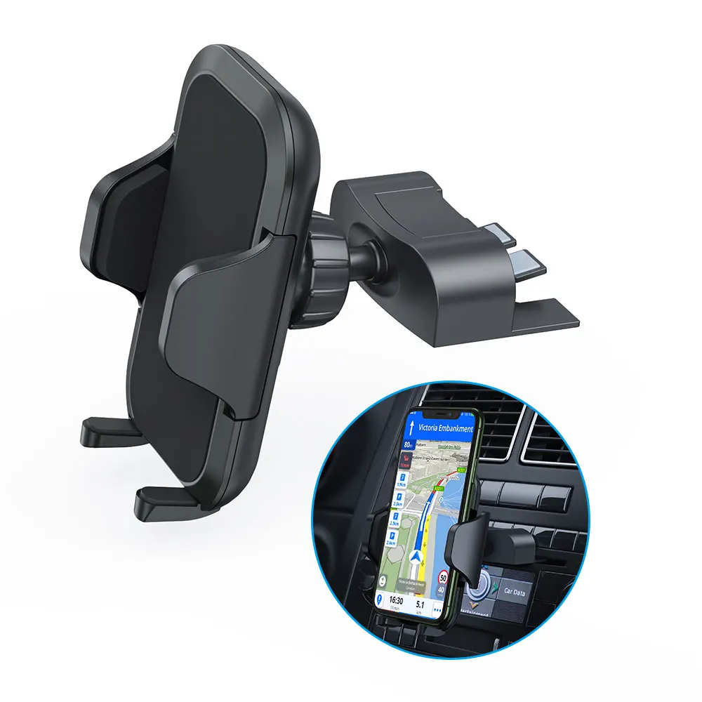 Fimilef CD Slot & Air Vent Phone Holder for Car, Thick Case Friendly Phone Mount for Car CD Player, Hands Free Cell Phone Mount,