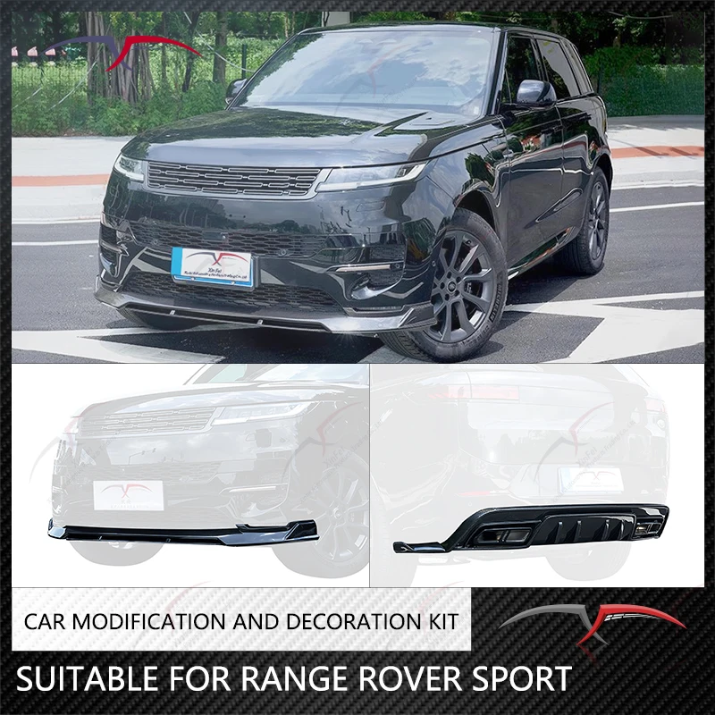 Suitable for Land Rover Range Rover Sport front bumper, front lip, rear lip carbon fiber car modification decoration accessories