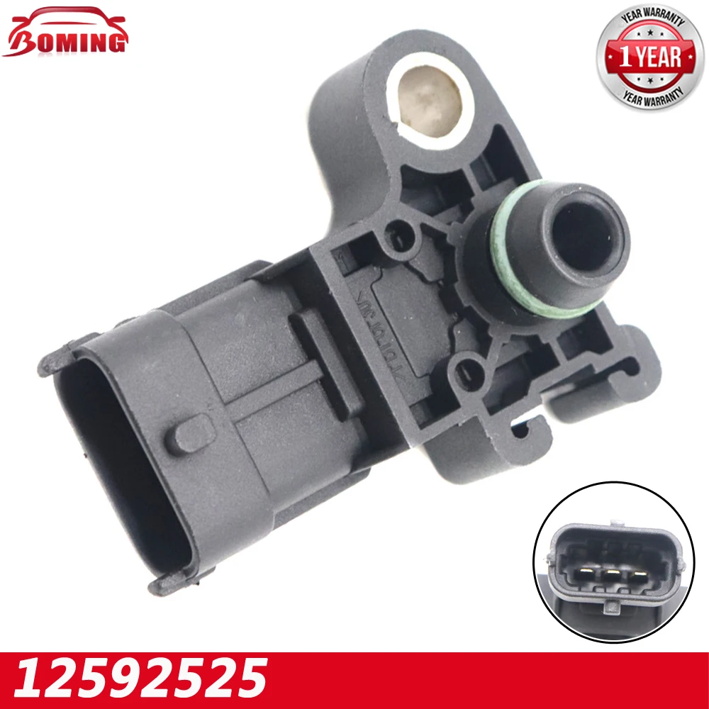 

12592525 New Car Manifold MAP Pressure Sensor 5556725 1238269 For Cadillac CTS Chevrolet Camaro Corvette Sonic Cruze Trax G M
