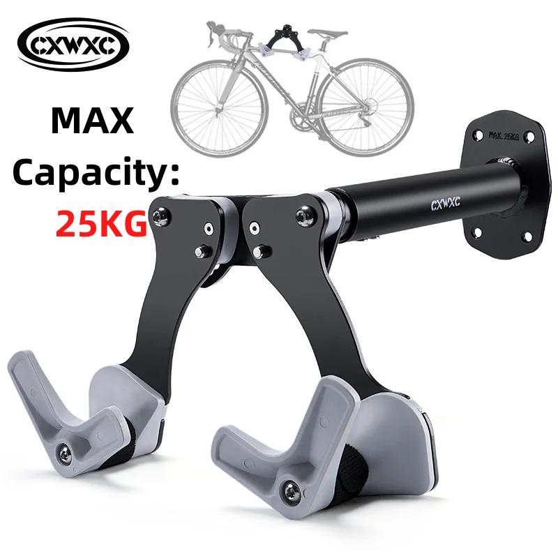 CXWXC supporto a parete per bicicletta orizzontale MTB portabiciclette da strada gancio ganci supporto per Garage stoccaggio interno accessori per