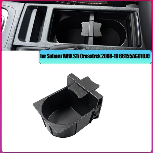 Imagen 1 del producto 66155AG010JC compartimento central para coche soporte para vasos interno inserto 66155AG010 para Subaru WRX STi Crosstrek 2008-19 tazas de agua para automóviles