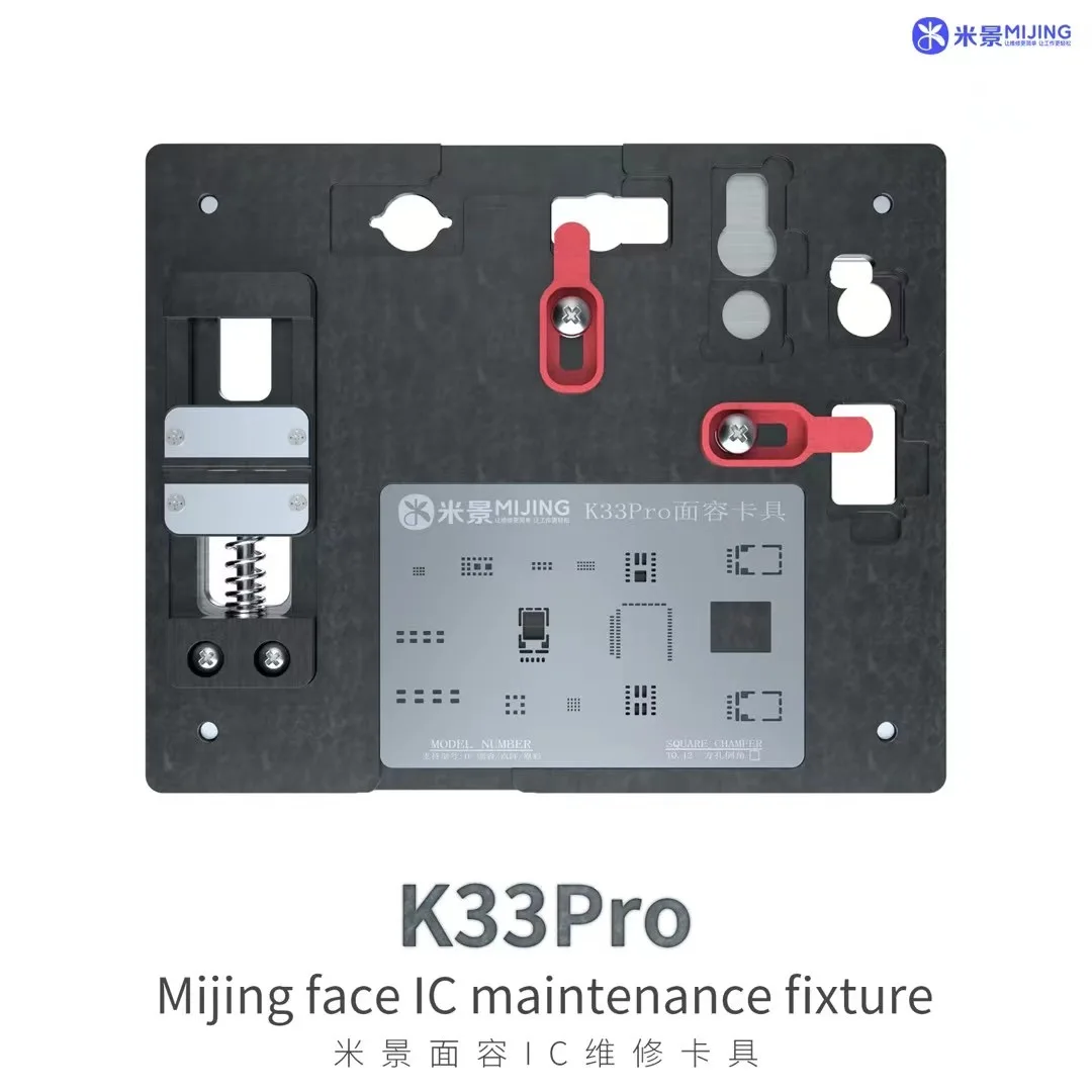 Mijing K33 Pro oprawa naprawcza z matrycą dot-matrix BGA rebaling szablon do iPhone X-13PM kropki projektor z matrycą ID platforma do sadzenia cyny