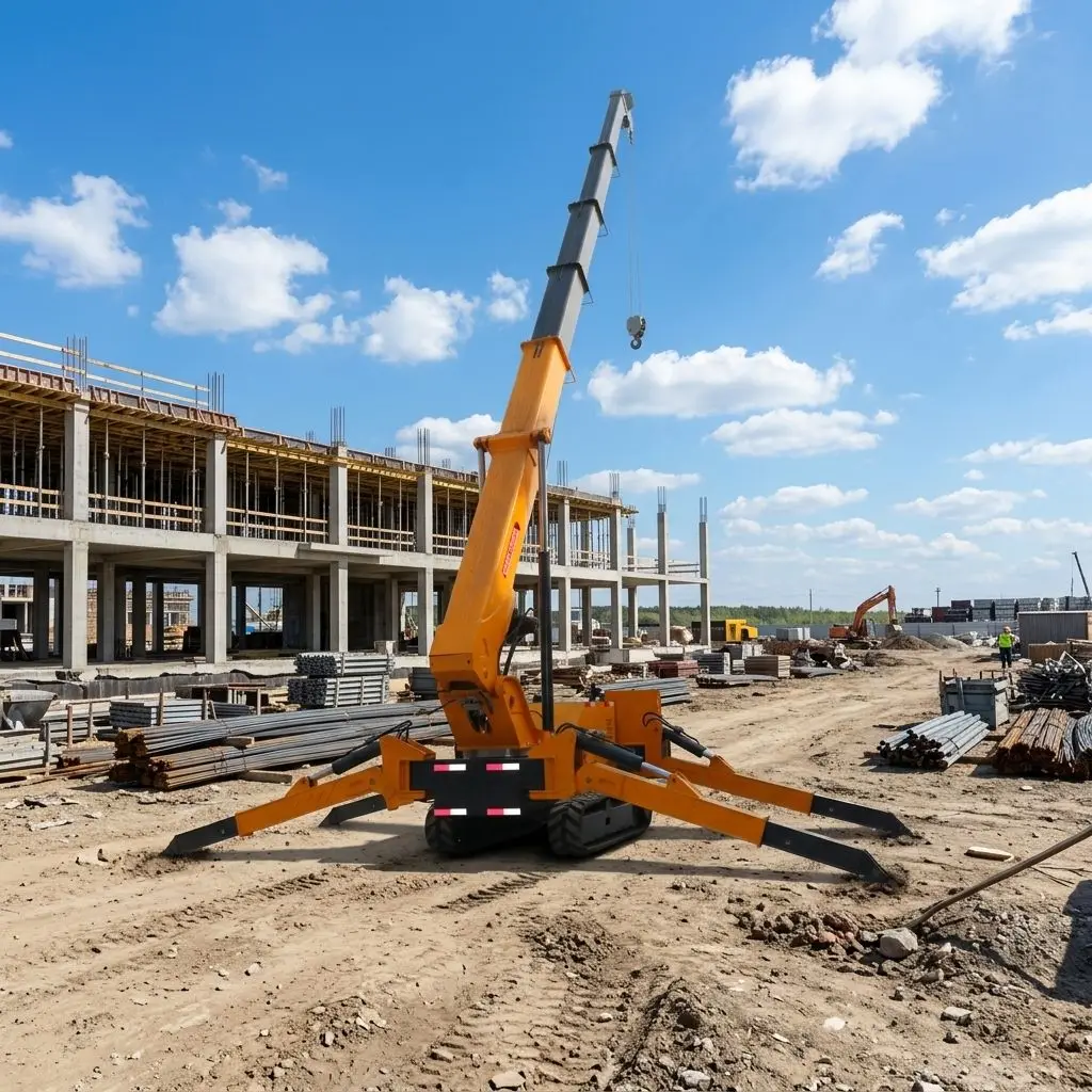Factory Price Spider Crane for Glass Installation Roof Lifting Crane Crawler Spider Crane For Narrow Space