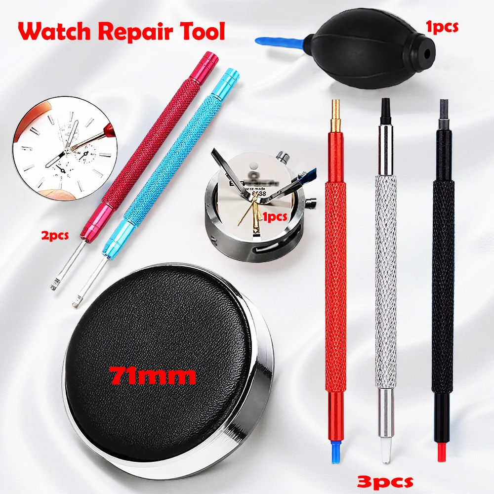 Watch Repair Kits, Rubber Blower and Dust Protection Pads, Needle Pen, Cleaning Brush, Suit, Watch Repair Tools, Maintenance Kit