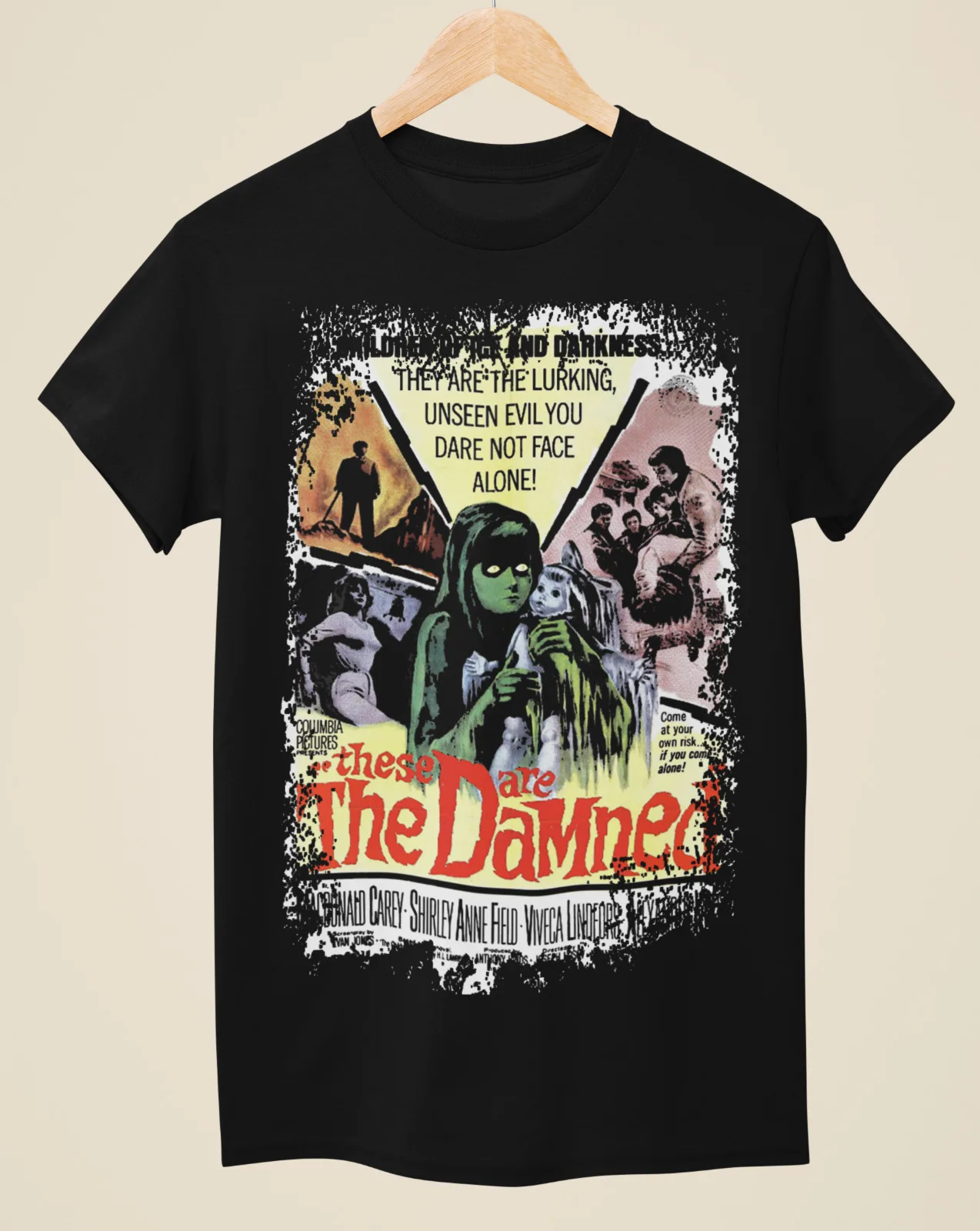 

The Damned (1962) - Movie Poster inspired Unisex Black T-Shirt