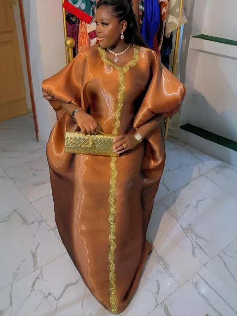 

Abayas For Women Dubai Luxury 2025 African Muslim Fashion Dress Caftan Marocain Evening Party Dresses Boubou Robe Djellaba Femme