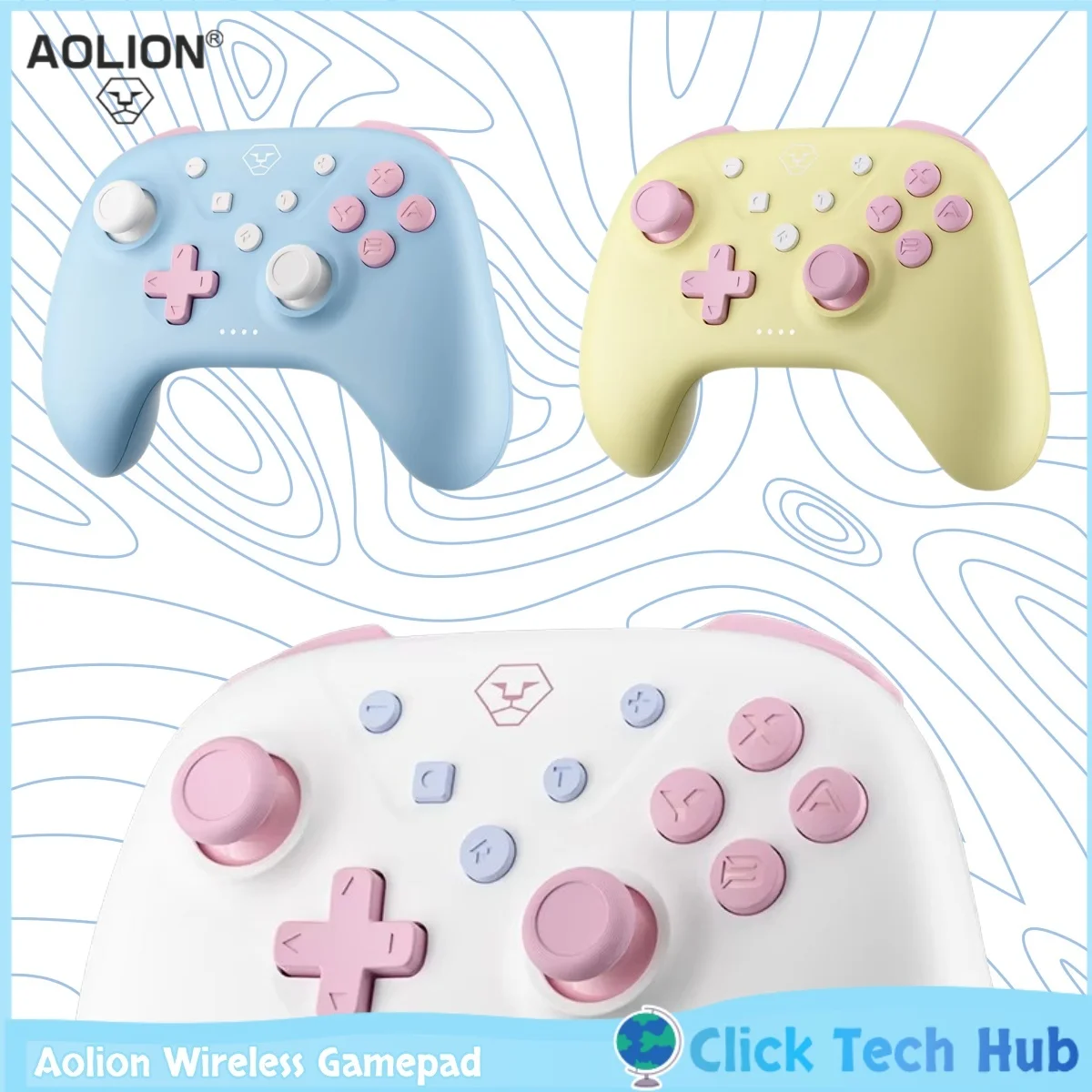 2025 Aolion Wireless Gamepad Ninten Switch Controller Pro Turbo Funktion Schalter PC/Ios/Android Black Myth Wukong Game Controller