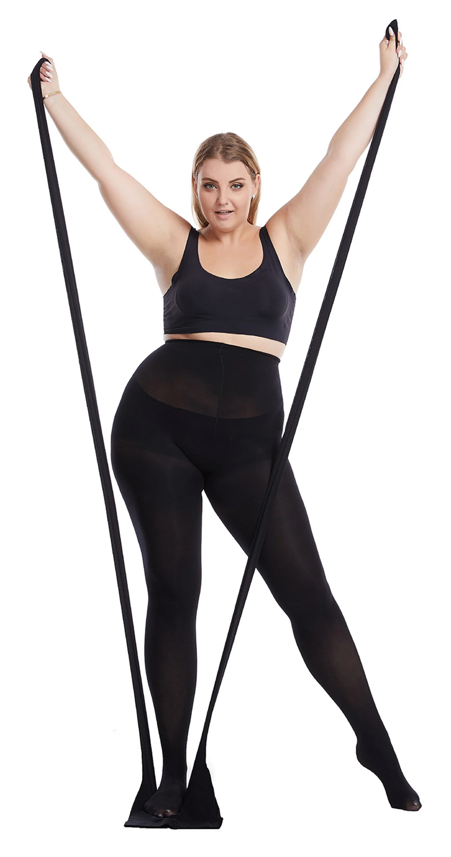 300 pond + supergrote panty Zacht Duurzaam Winkelhaakbestendig Grote vrouw Schattige panty Stretch Nylon Maat Plus Kingsize Legging