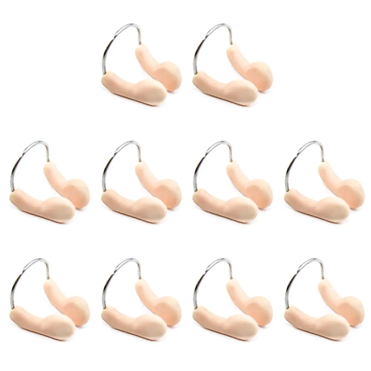 update. 10PC Soft Silicone Swimming Nose Clip No-Skid Adjustable Stainless Steel Wire for Swimming Diving Sports Accessories