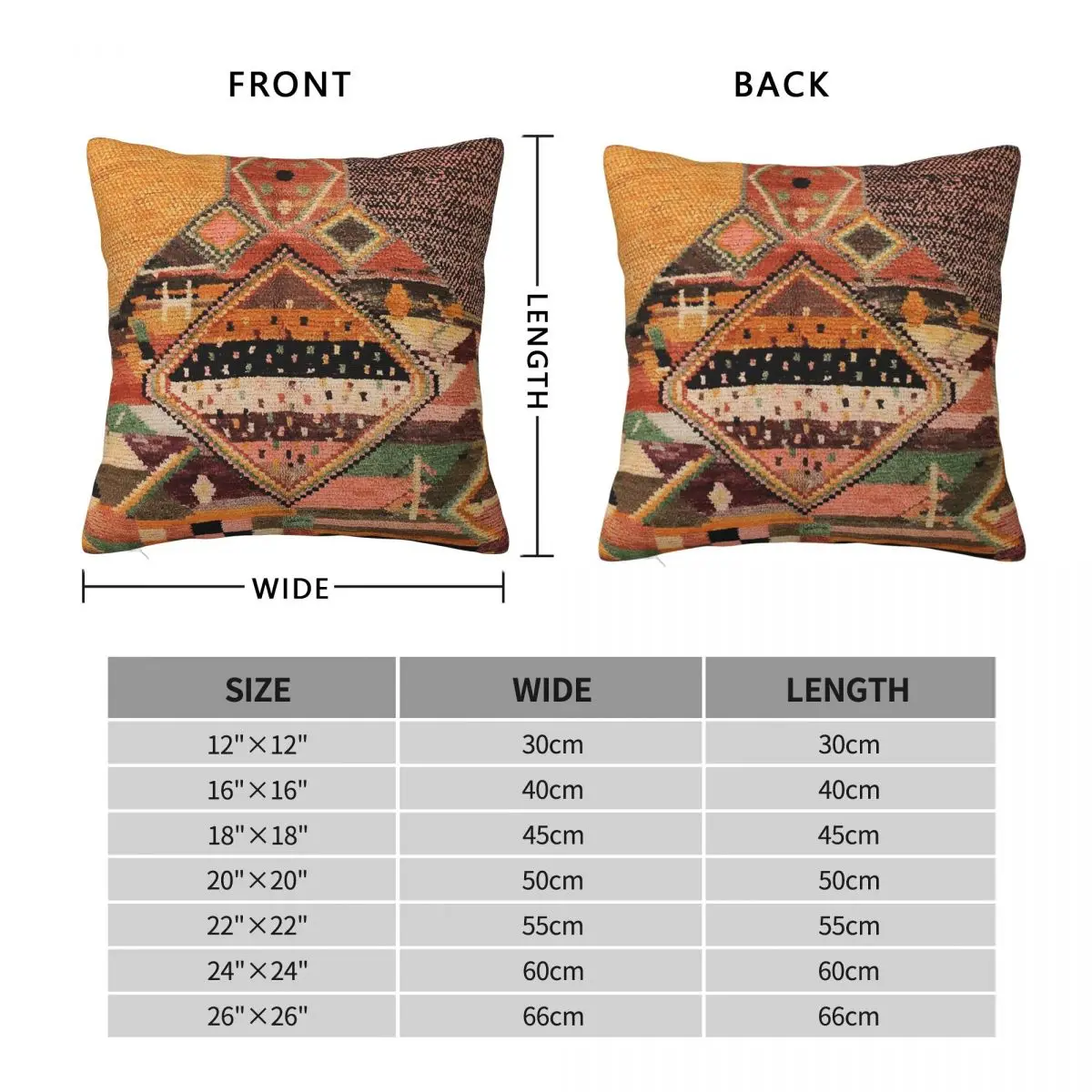 Heritage Oriental Moroccan Square Pillowcase Polyester Linen Velvet Printed Zip Decor Throw Pillow Case Home Cushion Cover 18