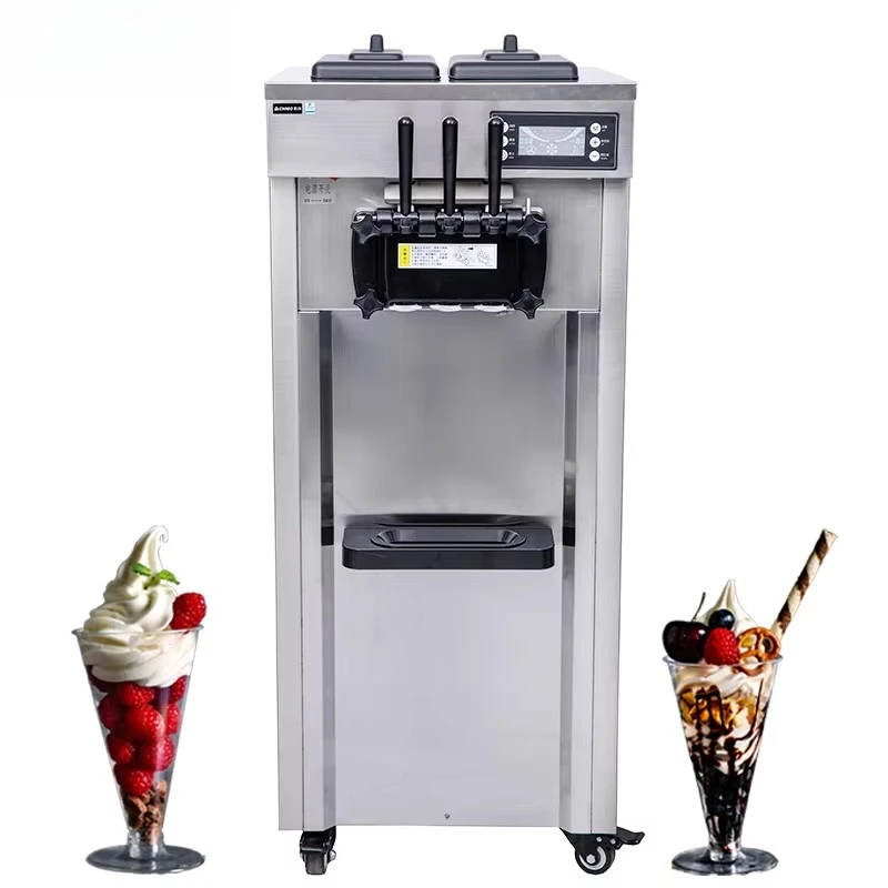 

Professional Customization Automatic Ice Cream Maker 18-26L/H LED Display CE Certificated Commercial Ice Cream Makers