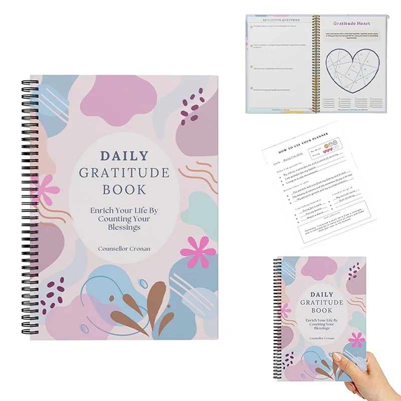 Gratitude Diary Book For Therapists Daily Guidance & Therapy Office Decor, Perfect For Emotional Learning & Coping Skills