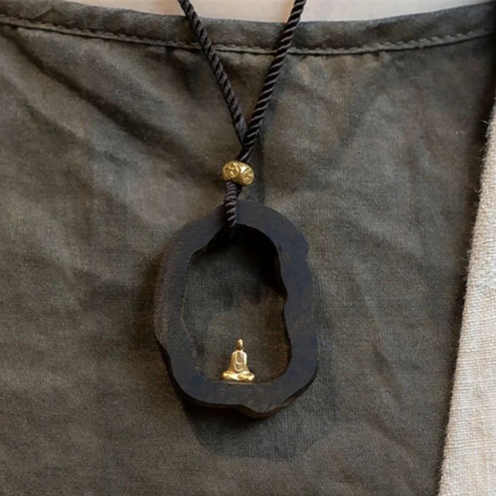 Tibetan Buddha Amitabha Pendant Necklace For Men Women Choker Retro Lucky Amulet Healing Jewelry Unique Gift Drop Shipping