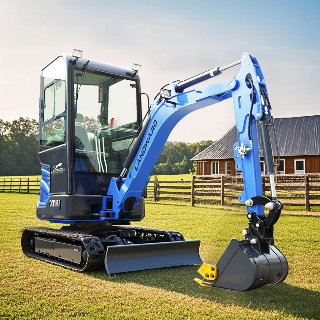 LANDWARD Machinery Mini Excavator 1.3 Ton Diesel Engine 1.8 Ton Mini Excavator Price 3 Ton Customized Euro 5 Excavator For Sale