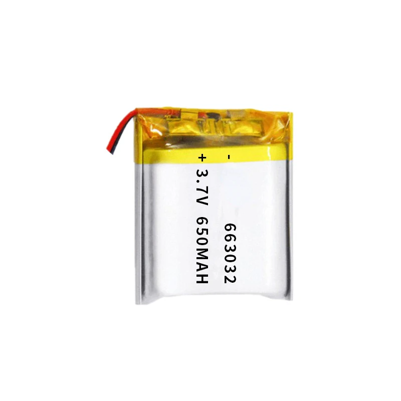 663032 3.7v 650mah High Density Lithium Battery Polymer Suitable For Smart Watches Wristbands Digital Cameras Battery Pack