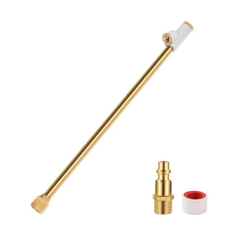 

Air Chuck for Semi Truck, 1/4" FNPT Extended Reach Dual Head Brass Air Chuck With Brass Quick Plug