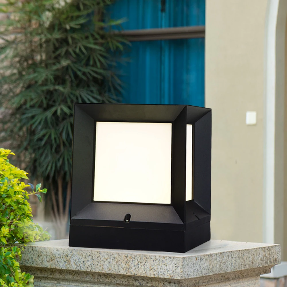 

Outdoor LED Pathway Light Post Caps Lamp Square Gate Pillar Lights Garden Decor Waterproof Lighting Fixture Landscape Yard Path