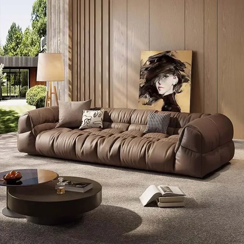

Genuine Leather Sofa Living Room European Luxury Sectional Sofa Modern Elegant Salon Canape De Luxe Moderne Home Furniture