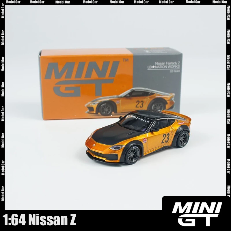 

Minigt 1:64 Nissan Z Miniature Model Car Lbnation Works Lb Gold Lhd Diecast Alloy Car Collection Pieces Hobby Birthday Gift Toy