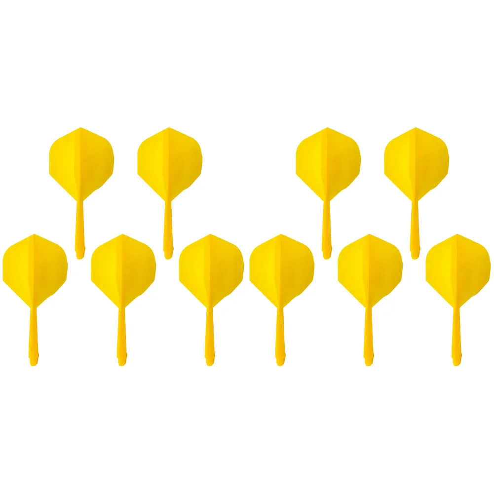 5pcs Integrated Dart Flights and Shafts 2BA Screw In-one Dart Flight (Yellow)