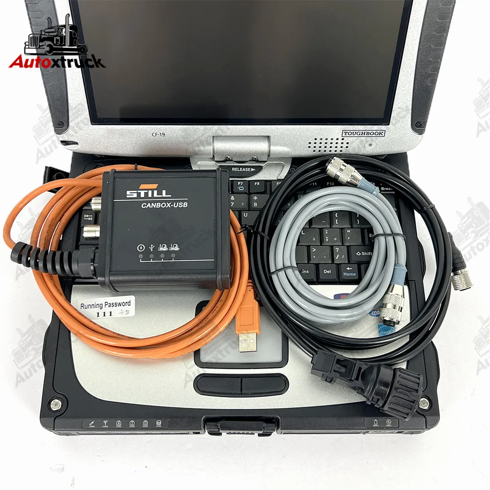 For Still Incado Box Diagnostic Kit with CF19 Laptop forklift canbox STILL Forklift Scanner Tools