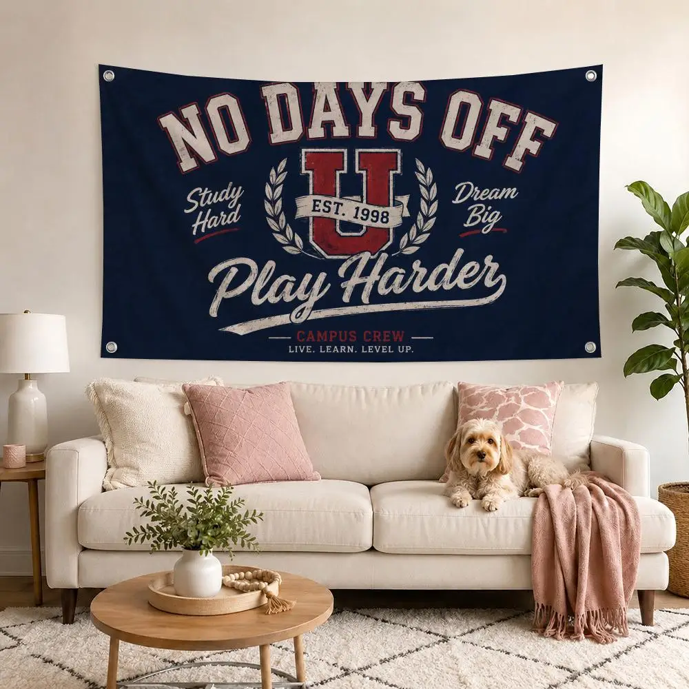 Campus Motivation & Spirit Flags Flag Outdoor Decor Flaga Decorative Home Objects Barber Shop Decoration Garage