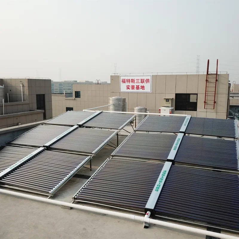 Vacuum Tube/flat Panel Collector +heat Pump Solar Projects for Hot Water/ School / Pool/ Hotel