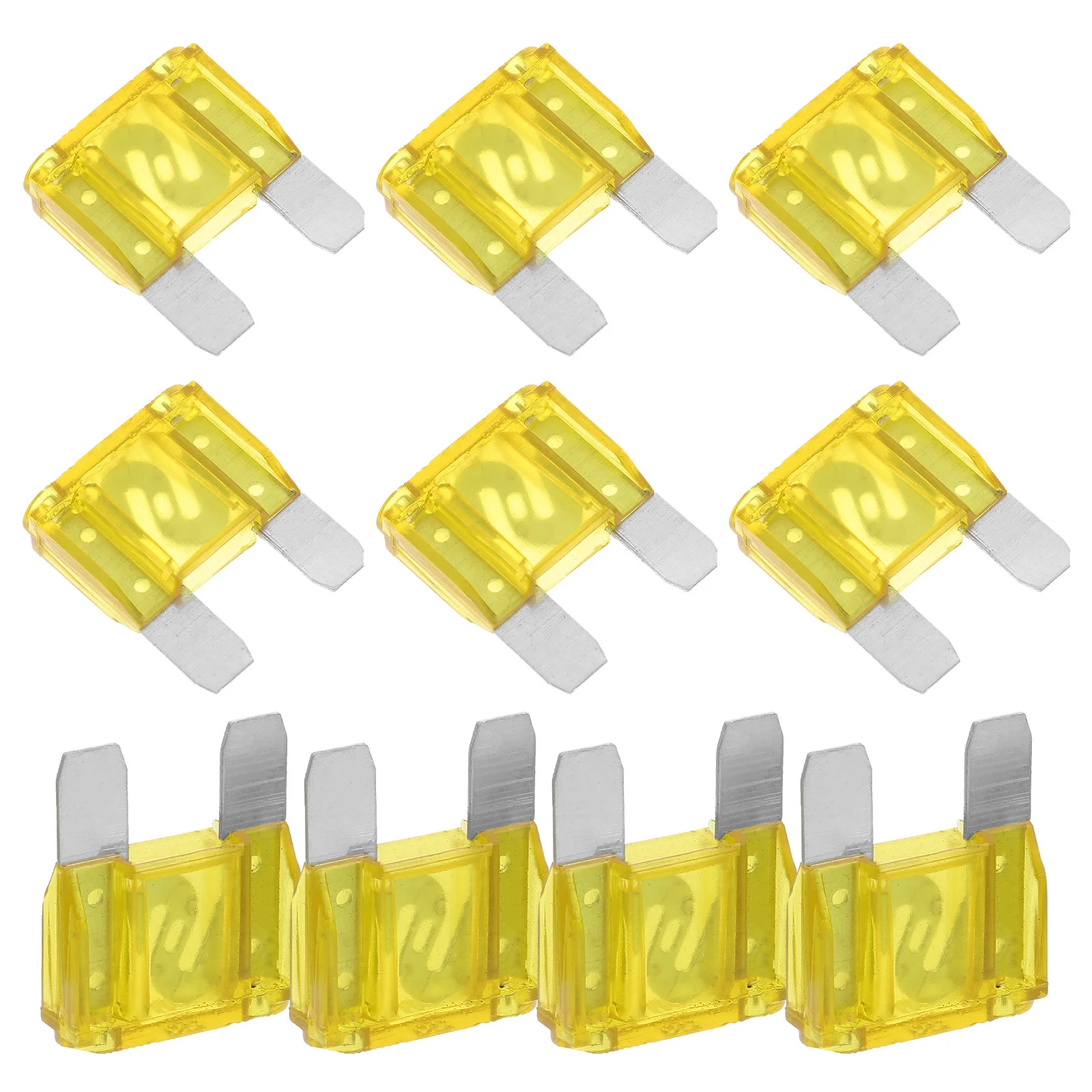 

20Pcs Car Mini Fuse Set Automotive Blade Durable Auto Replacement Electrical Circuit Fuse Kit Vehicle Safety Supplies