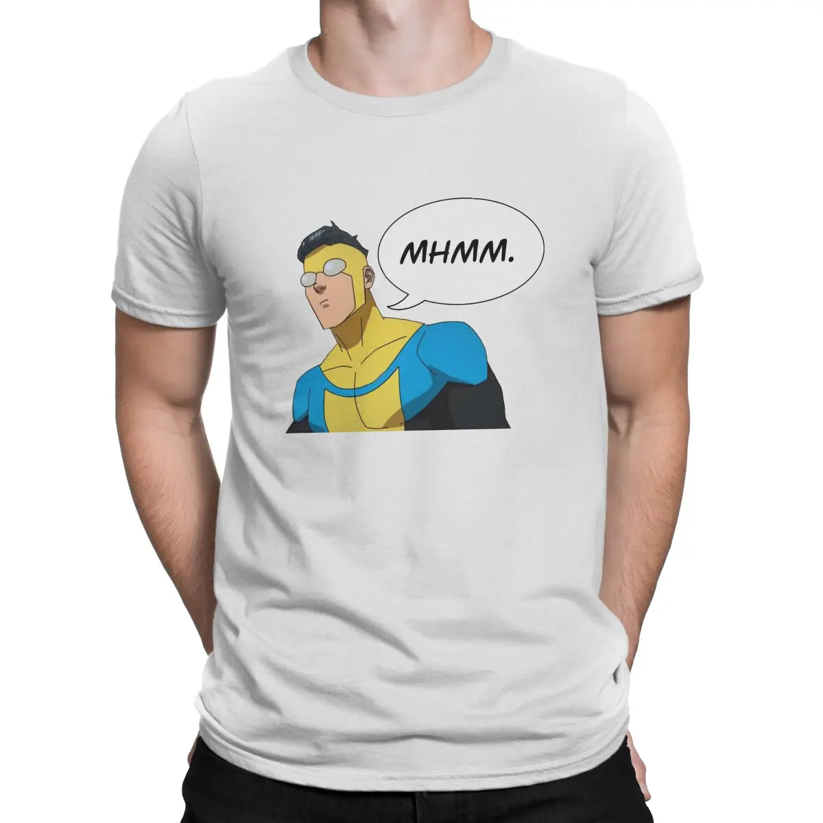 

MHMM Invincible Men T Shirt Punk O-Neck TShirt Harajuku Tops