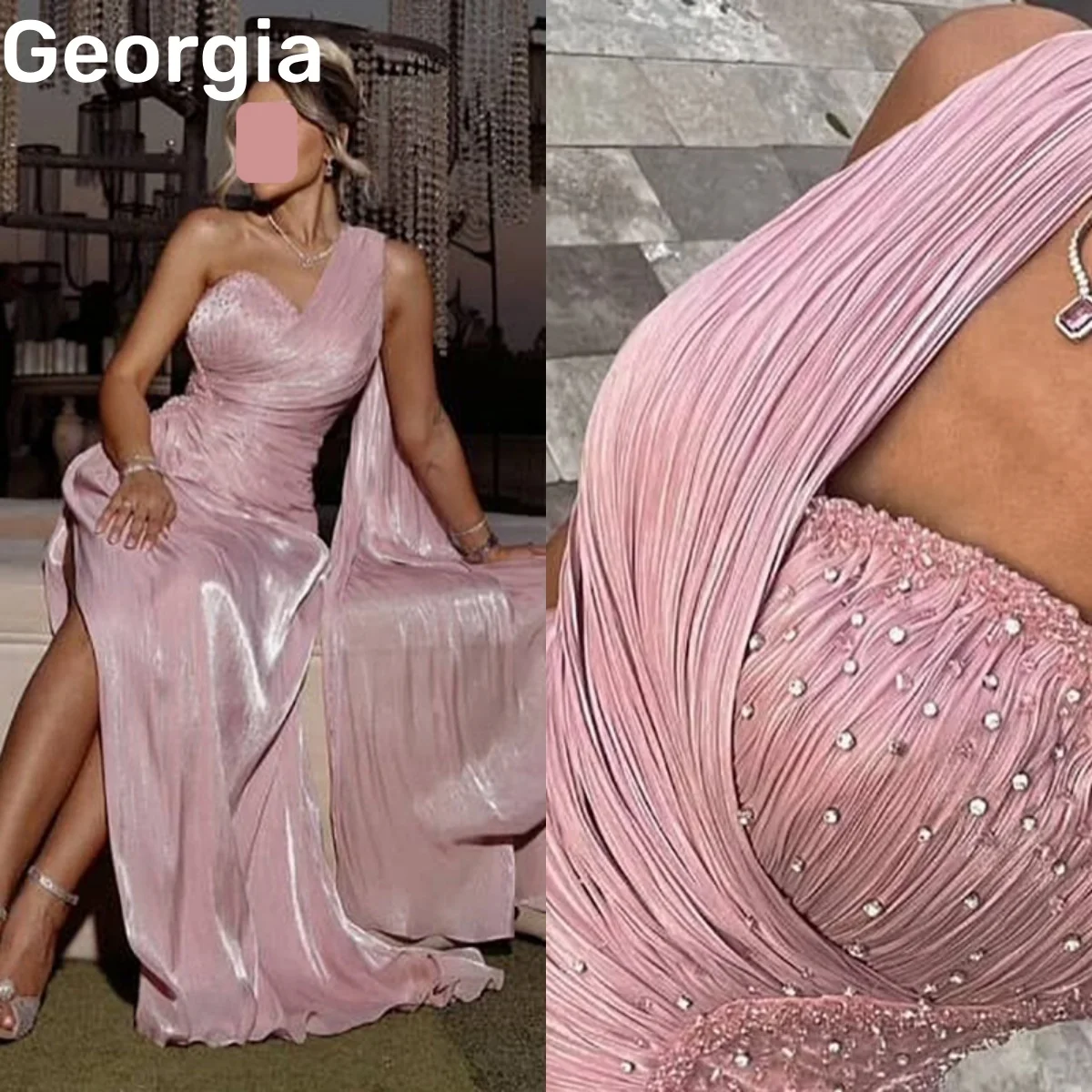 

Роскошные вечерние платья на заказ: А-силуэт, с разрезом, на одно плечо, в пол, с рюшами, на молнии, без рукавов, для торжественных случаев