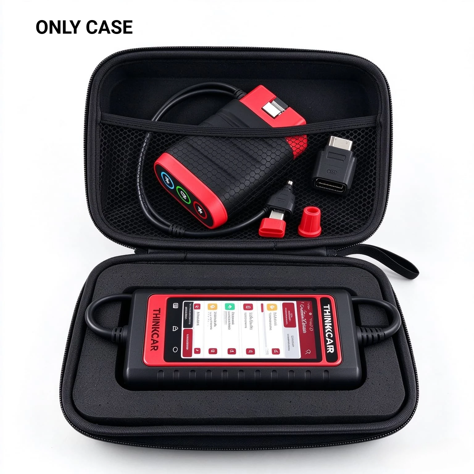 EVA Storage Case for THINKCAR Thinkdiag Mini Thinkscan Series Handheld Scanner Non Tablet Model, with DIY Custom Foam