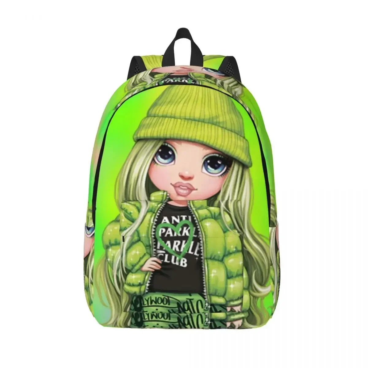 

Rainbow High Jade Hunter Backpack Elementary High College School Student Book Bags Fit Men Women Daypack Outdoor Travel