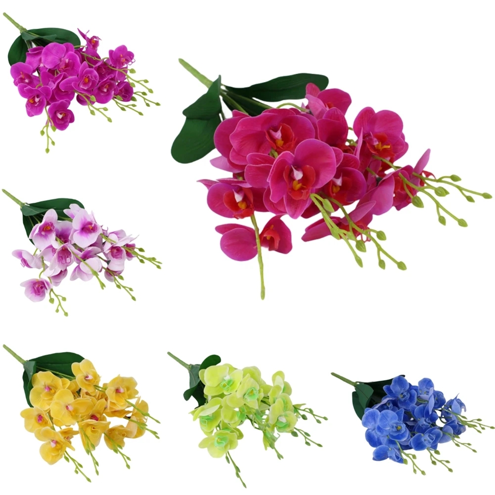 Fake Flower Artificial Flowers Artificial Bouquet Artificial Butterfly Orchids Floral Decoration Simulated Butterfly Orchid