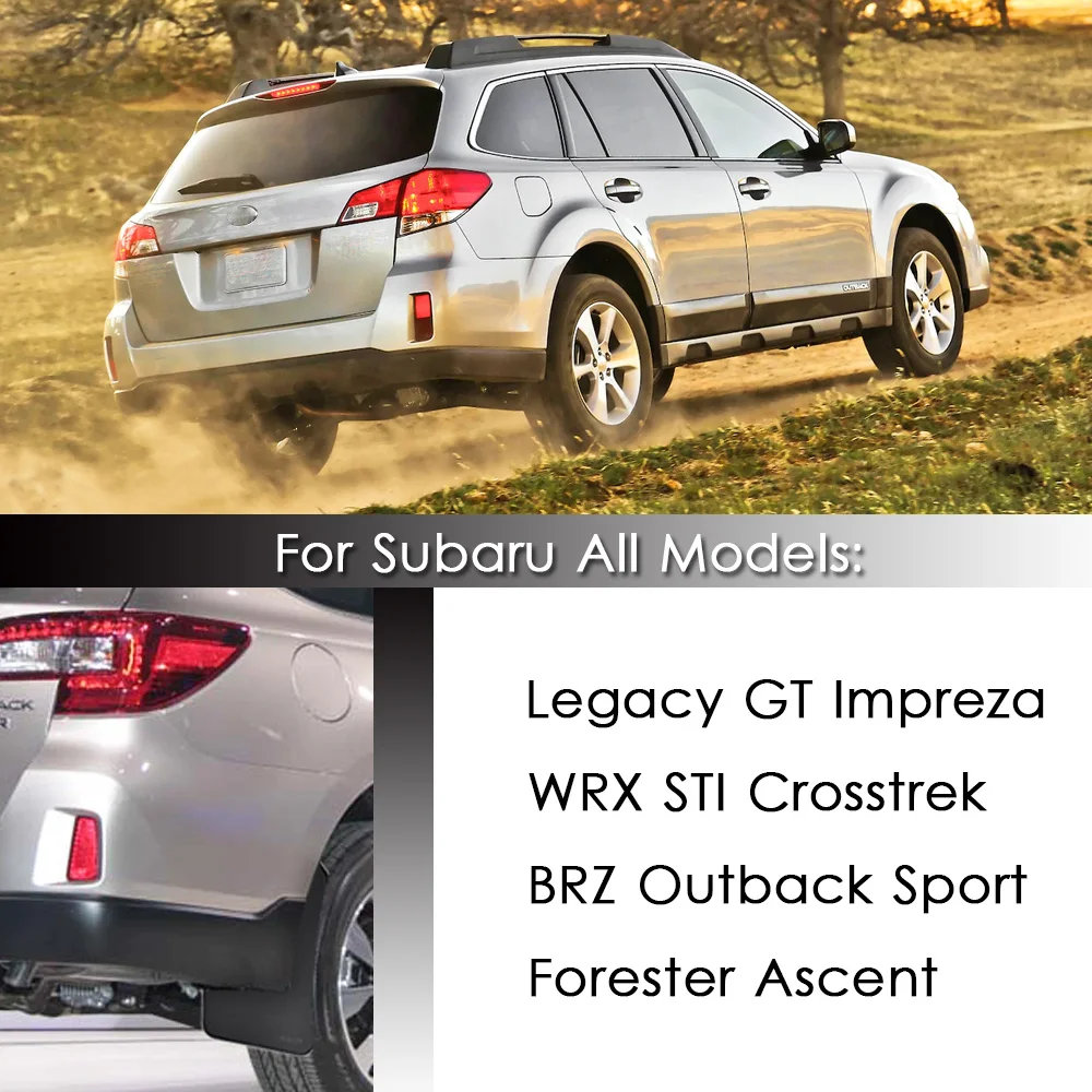 Mudflaps Mud Flaps Splash Guards Mudguard For Subaru Justy Legacy B4 Touring Wagon Liberty GT Impreza RX GX LX WRX STI XV