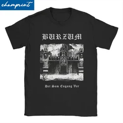 Men Women's Det Som Engang Var Metal Band T Shirts Burzum 100% Cotton Tops Short Sleeve Round Collar Tees Plus Size T-Shirts