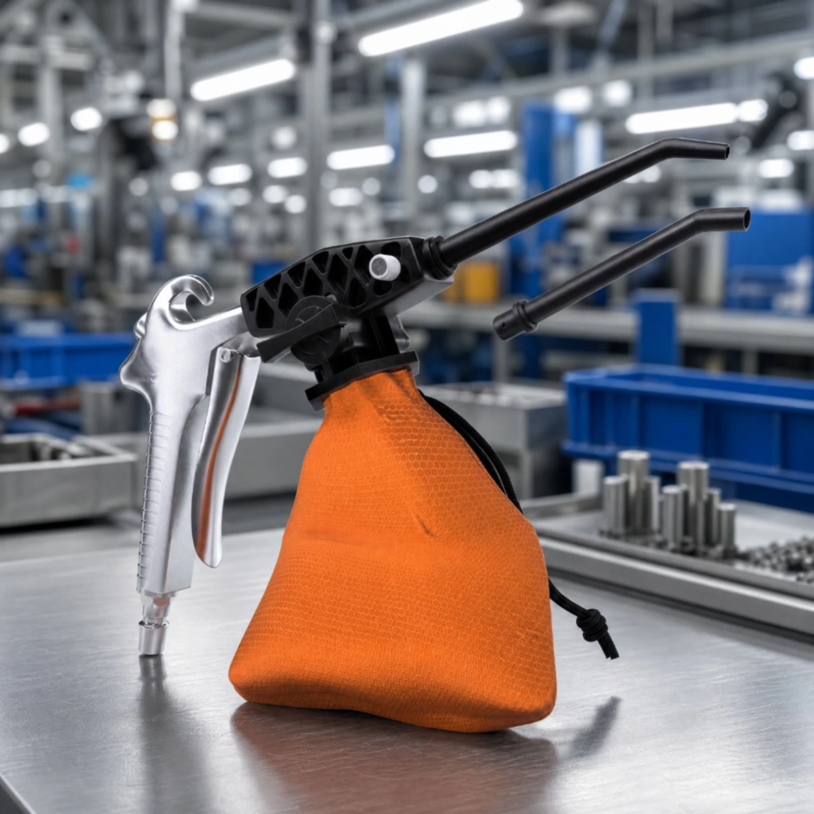 Pneumatic Tool Hand-Operated Pneumatic Suction with Dust Bag Cleaning Tool Multi-Purpose for Technicians, Factories