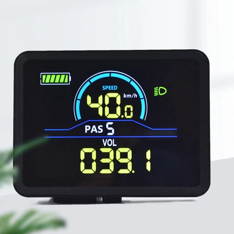 P5C Electric Bike LCD Display Meter 24V-60V+36V/48V 350W Sine Wave Controller UART Ebike Color LCD Display Meter