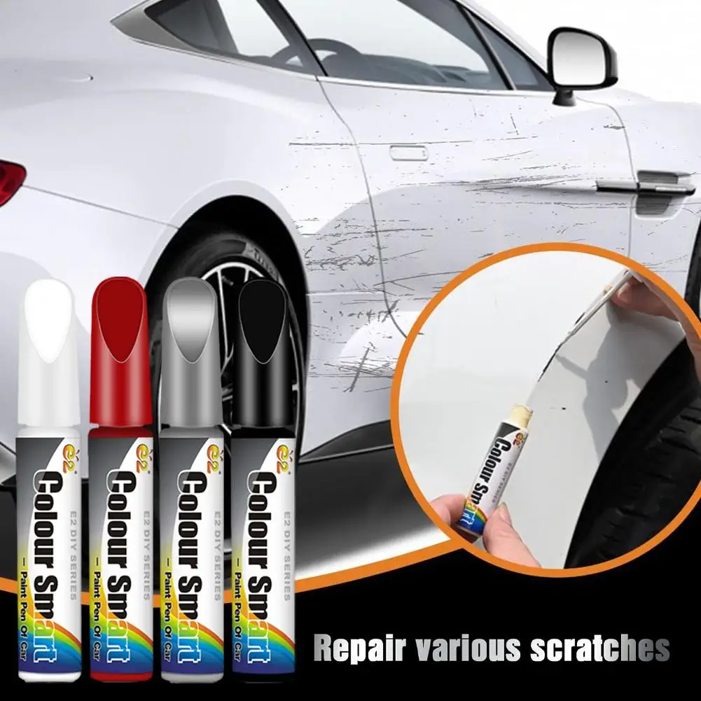 Auto-Kratzer-Entferner-Stift Car Paint Scratch Repair Black Pen Pearl Color Pen Touch-up White Universal Black Pearl White V4E3