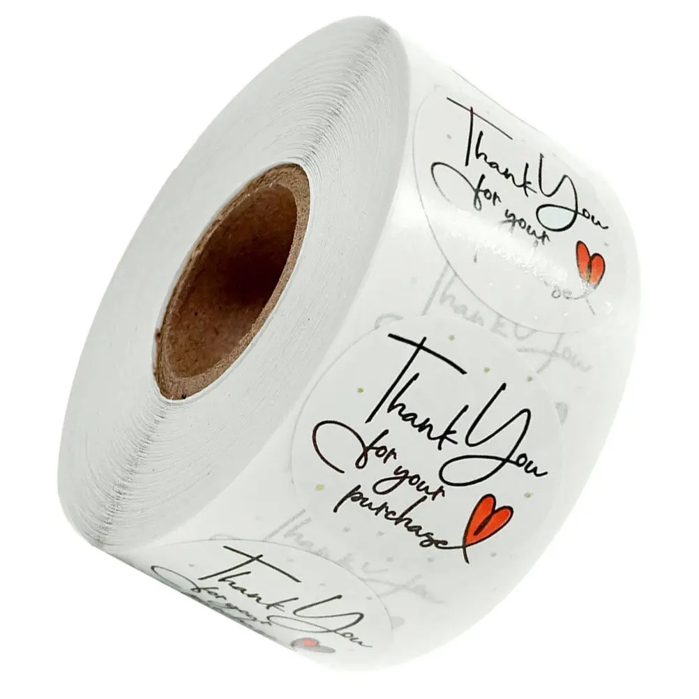 

500Pcs Decorative Label Stickers for Notebooks Furniture Gifts Festive Birthday Party Sealing Sticker Creative Blessing Design