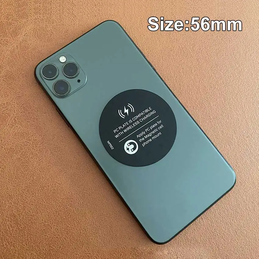 JCD-placa de Metal ultrafina, soporte de carga inalámbrica, soporte magnético Universal para coche, pegatina, hoja de hierro para teléfono móvil