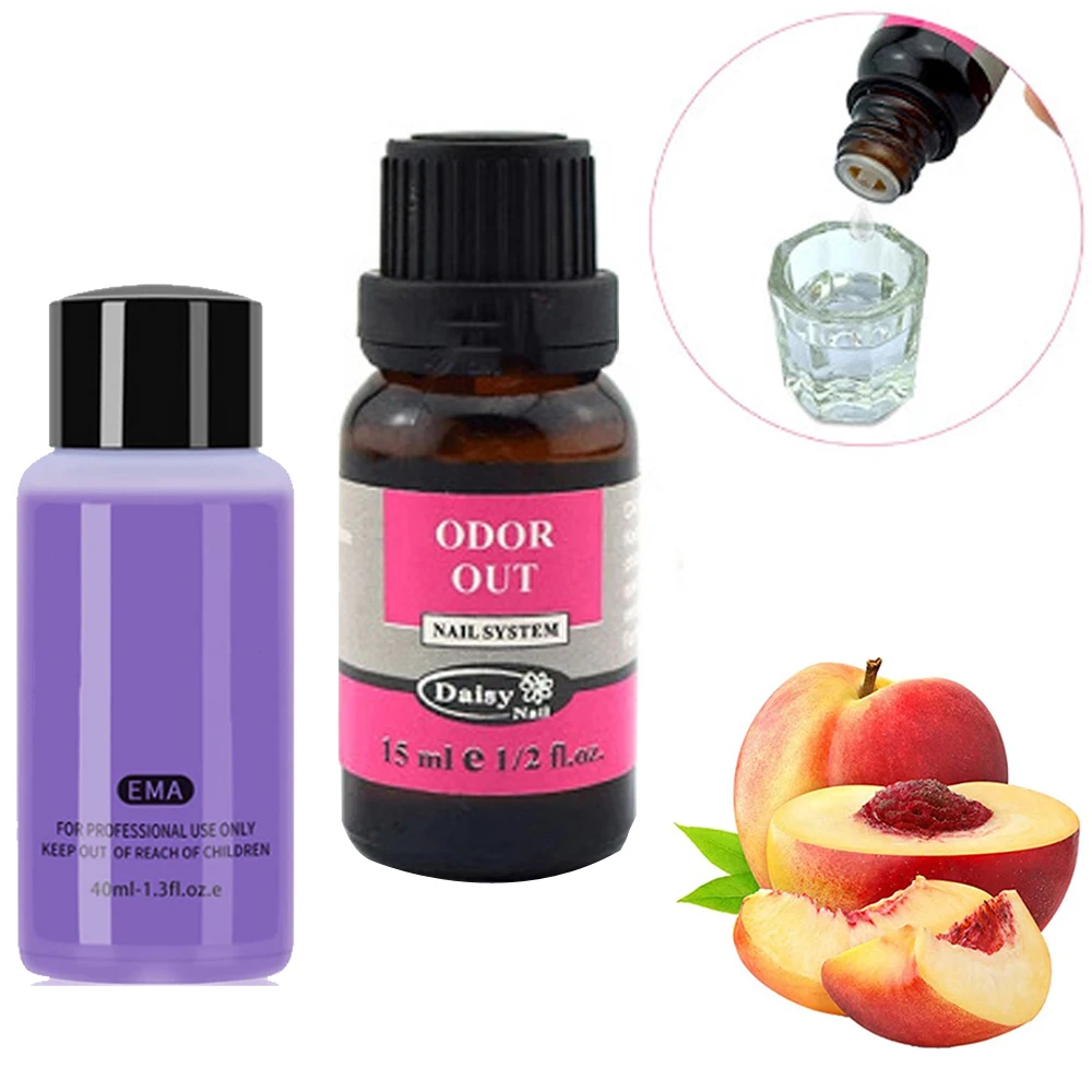 Nail Art Peach Fragrance Odorizer Acrylic Liquid Monomer Odor Reducer Removal Essential Oils for Nail System ODOR OUT O # 2