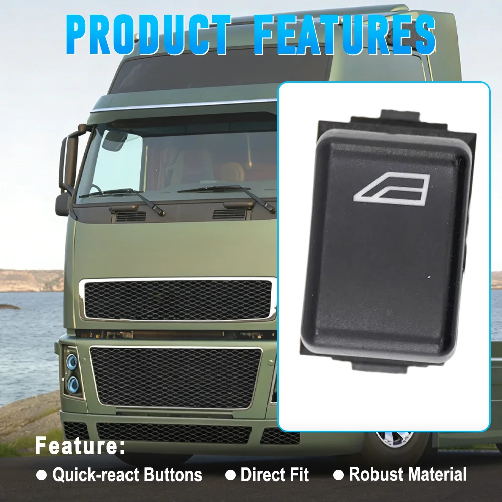 For Volvo FH16 1993 1994 1995 1996 1997 1998-2002 1pc Left Hand Drive 4-Pin Single Power Window Switch 3944084 1362546