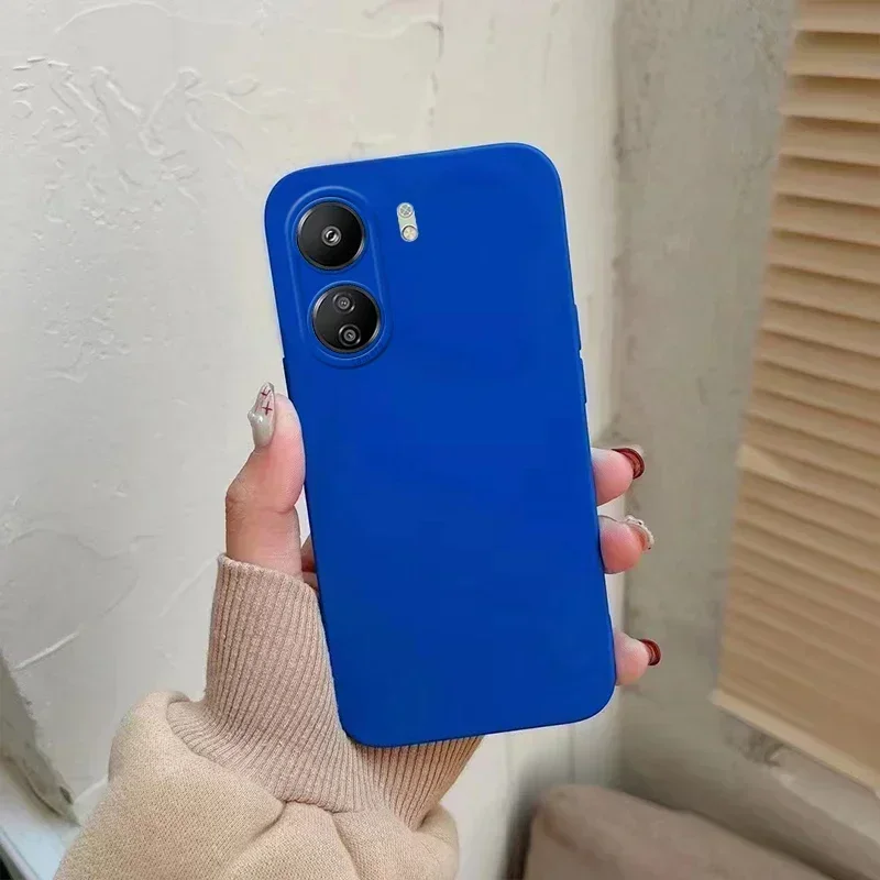 Para Redmi 13C funda Xiaomi Redmi 13C Capas lente Protector de cámara Color de silicona a prueba de golpes TPU Fundas suaves Redmi 13C 13 C